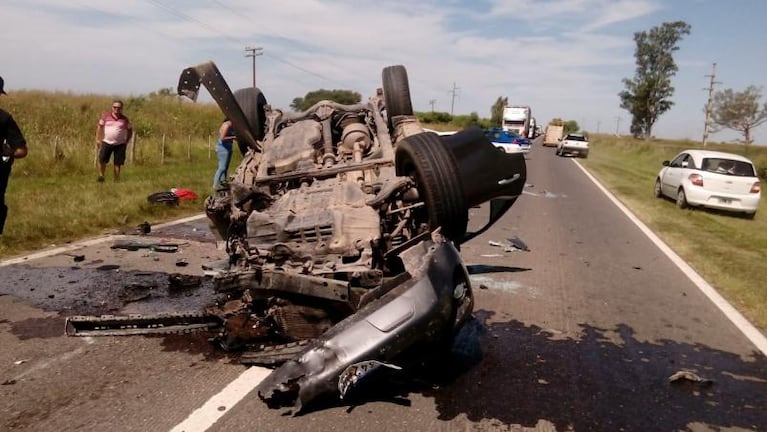 Triple choque cerca de La Francia: hay tres heridos, uno de gravedad