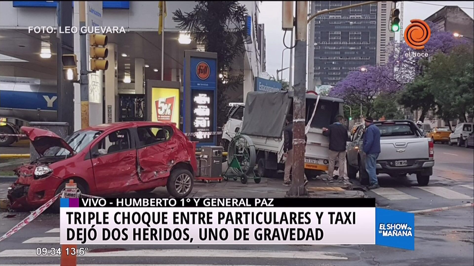 Triple choque en el centro dejó heridos