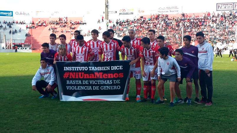 Triunfo y campaña. Instituto apoyó la lucha contra la violencia de género. Foto: Twitter Instituto.