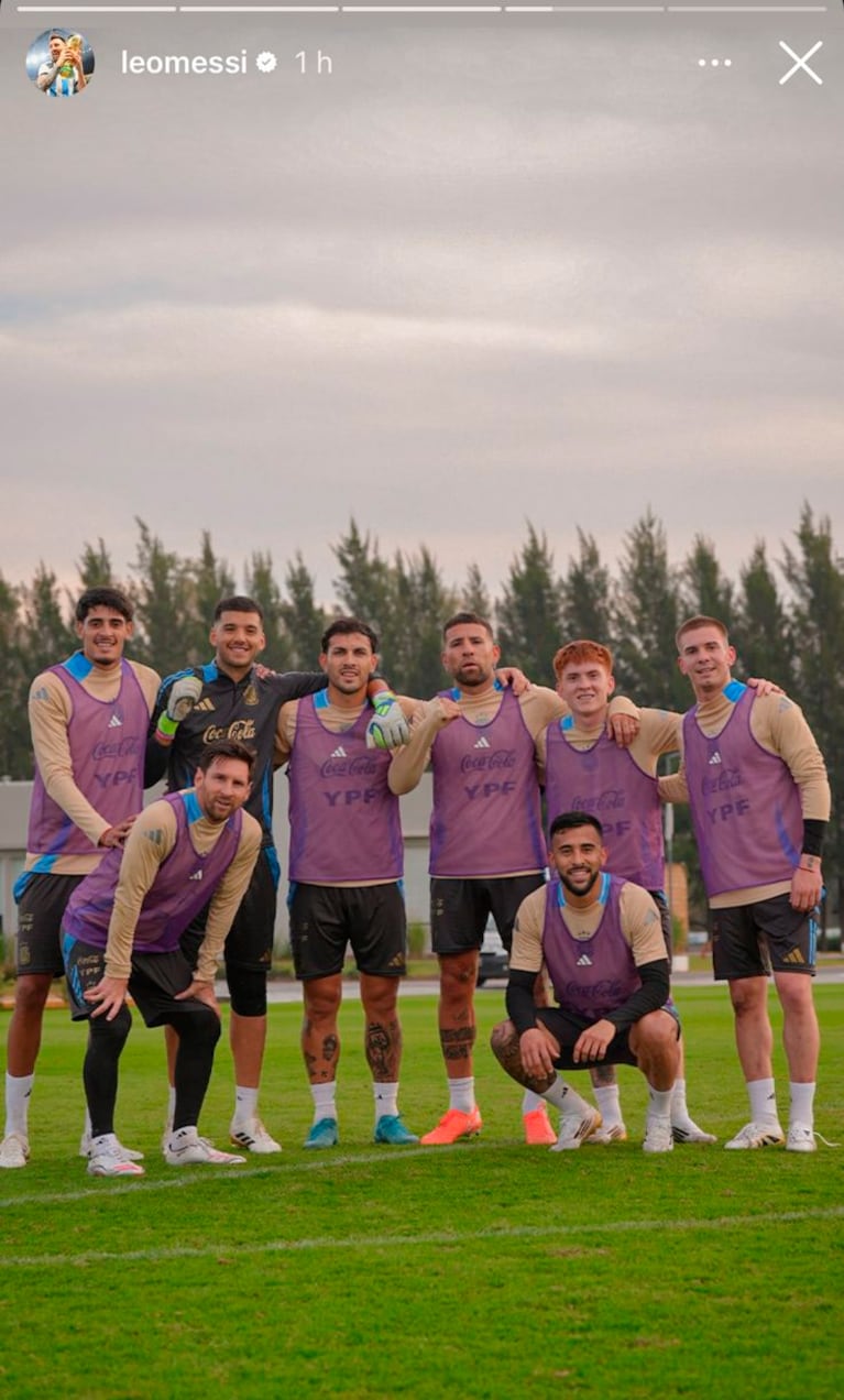 Troilo en el equipazo de Messi.