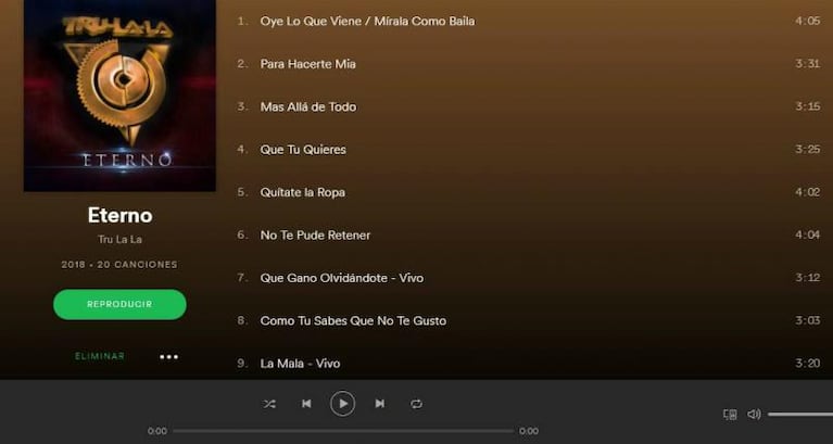 Trulalá tiene disponible su disco en Spotify