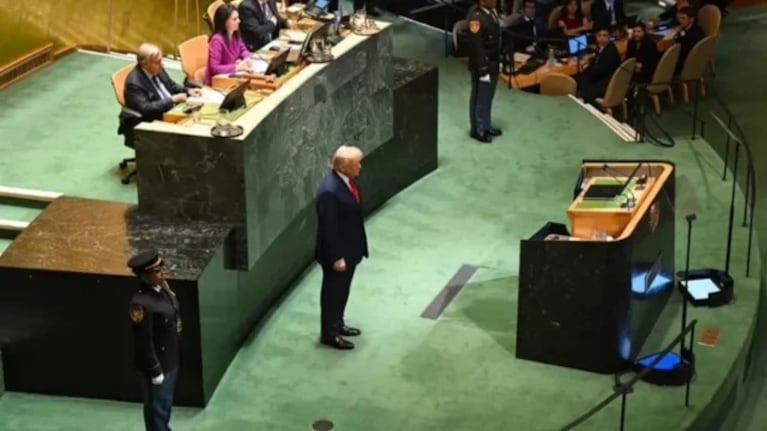 Trump en la asamblea de la ONU.