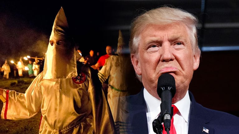 Trump fue criticado en la campaña por no repudiar al KKK.