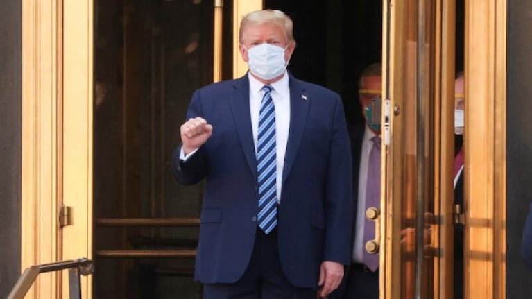 Trump habló mientras se recupera de la enfermedad.