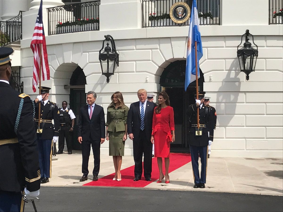 Trump recibió a Macri en la Casa Blanca.