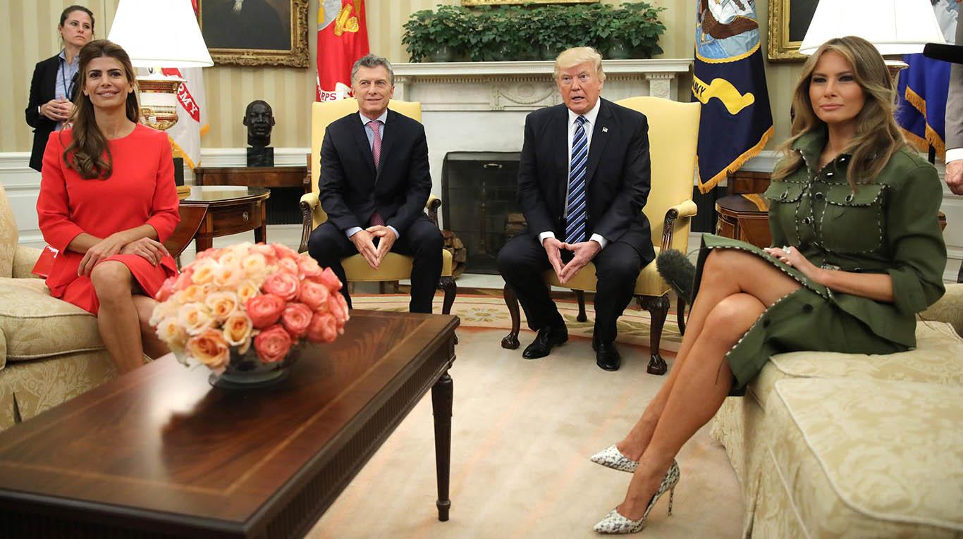 Trump recibió a Macri en la Casa Blanca.