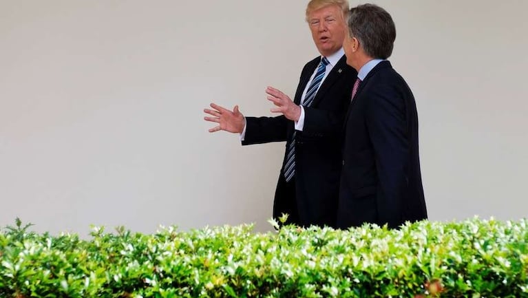 Trump recibió a Macri en la Casa Blanca. Foto: AP.