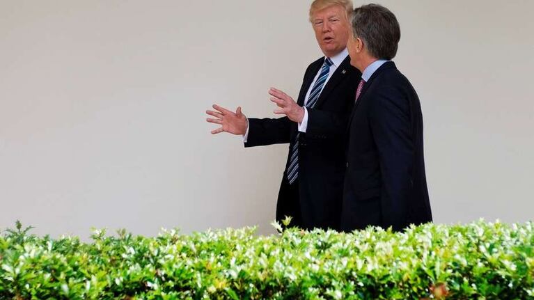 Trump recibió a Macri en la Casa Blanca. Foto: AP.