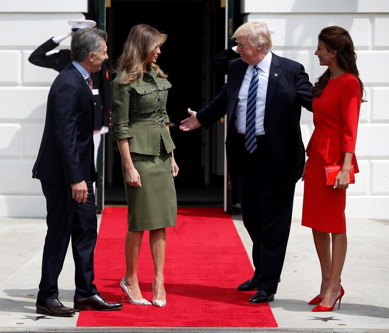 Trump recibió a Macri en la Casa Blanca. Foto: AP.