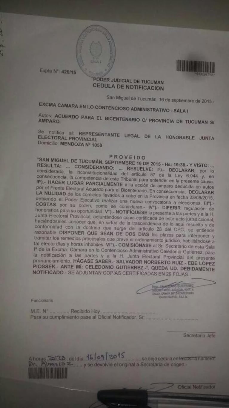 Tucumán: declararon nulas las elecciones  y convocaron a nuevos comicios