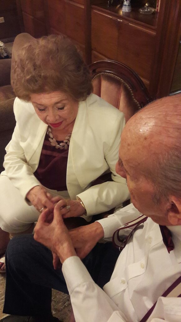 Tufí y Florencia renovaron los votos frente a toda su familia.