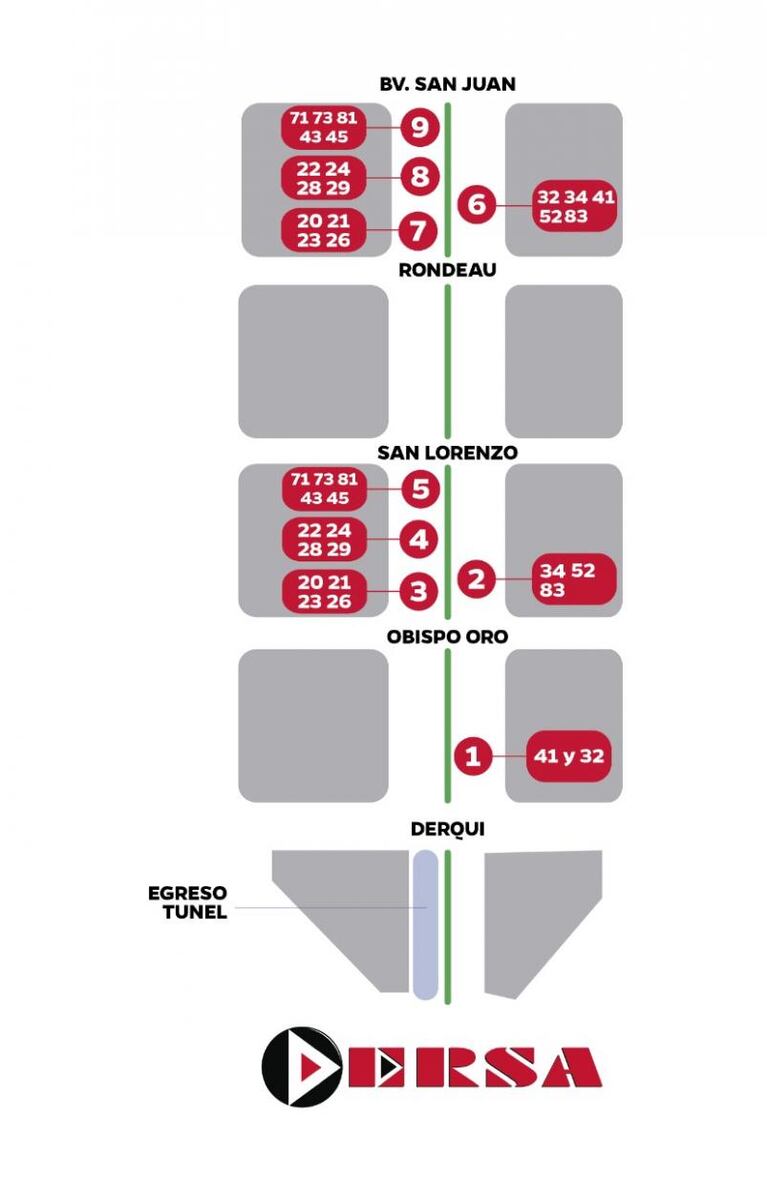 Túnel de Plaza España: los cambios en las paradas de ERSA