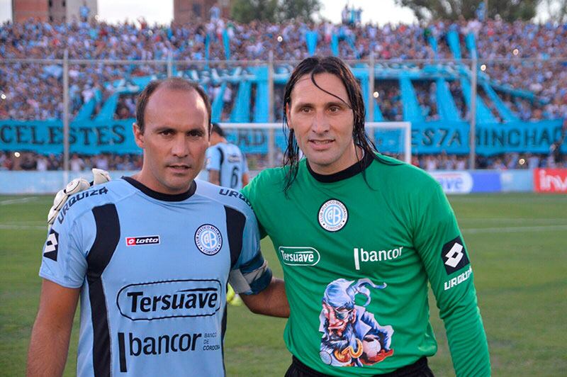 Turús y Juan Carlos Olave, dos emblemas de Belgrano. Uno se va, el otro sigue. Foto: Lucio Casalla / ElDoce.tv