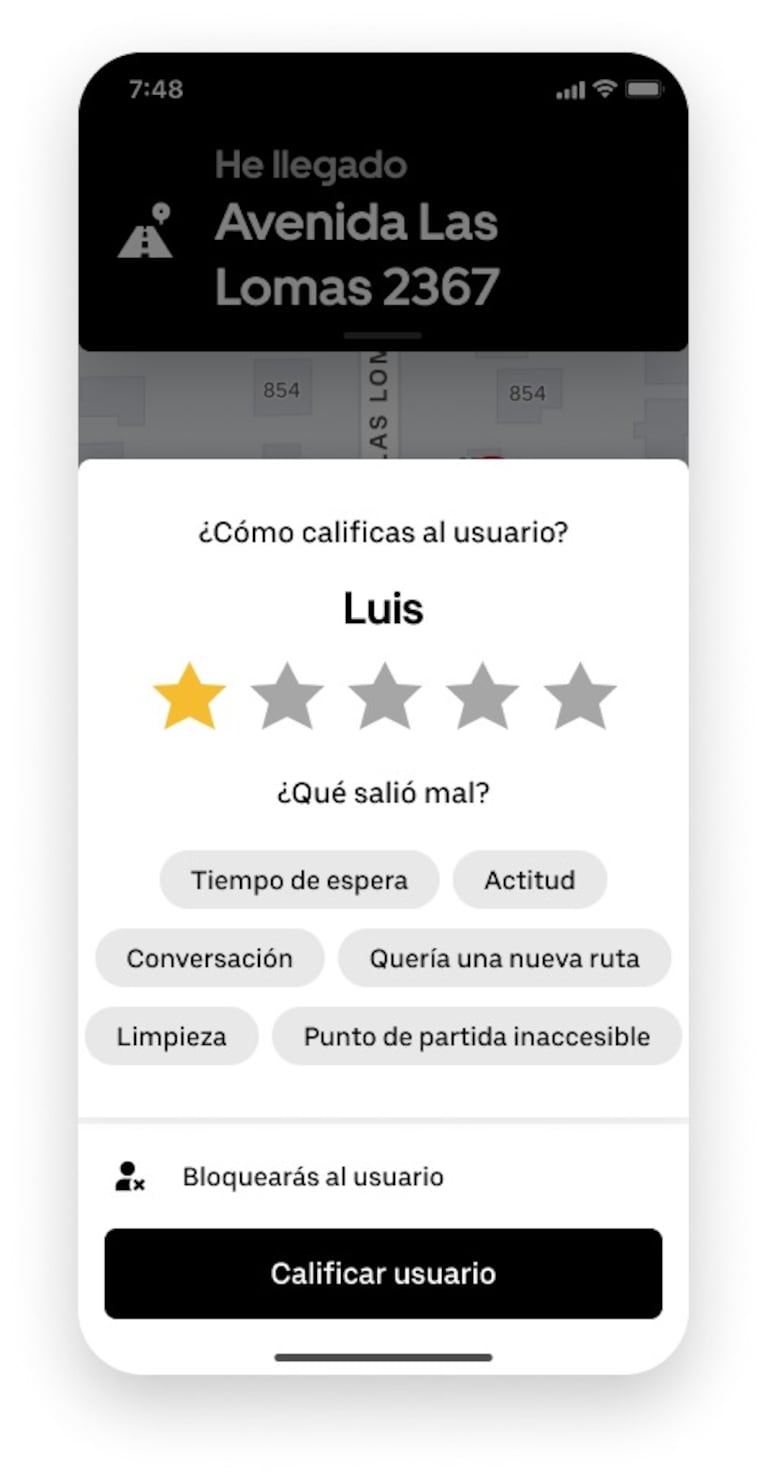 Uber permite a los socios conductores bloquear solicitudes de viaje con los que han tenido malas experiencias