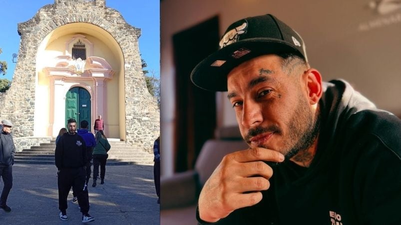 Ulises aprovechó el finde libre de bailes y visitó a la Virgen de Alta Gracia 