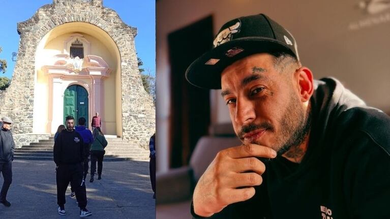 Ulises aprovechó el finde libre de bailes y visitó a la Virgen de Alta Gracia