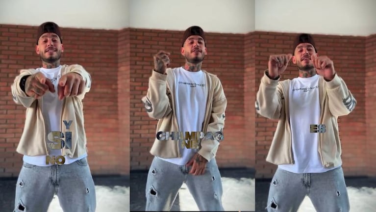 Ulises Bueno lanzó el trend de la canción que grabó con L-Gante y Fer Olmedo.