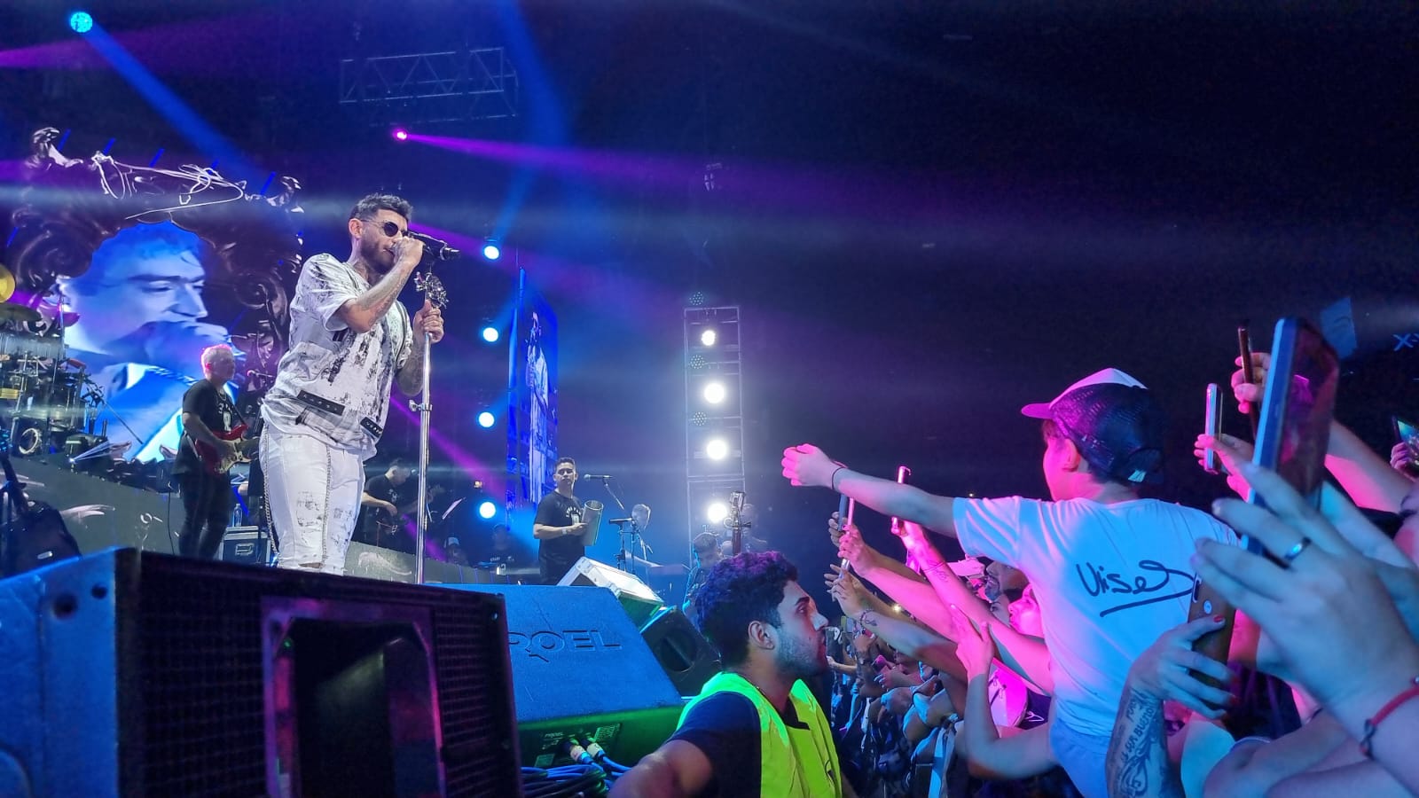 Ulises Bueno recordó a Rodrigo en su último Luna Park. Fotos: Fido Cuestas.