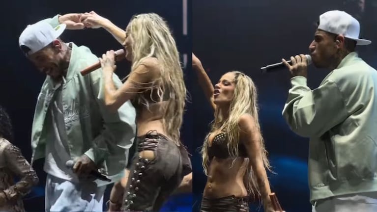 Ulises Bueno y Tini juntos en el Kempes.