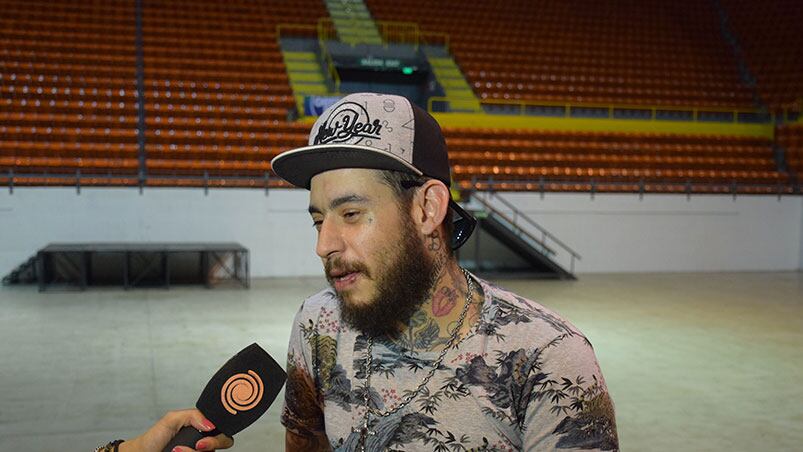 Ulises en el Orfeo a días de su show.