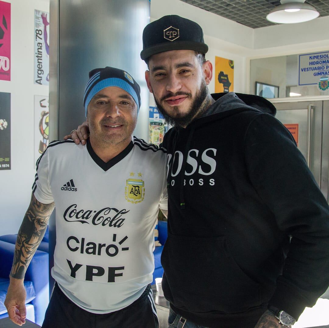 Ulises estuvo en el predio de Ezeiza junto a Messi y todo el plantel