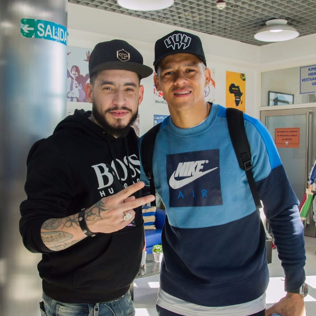 Ulises estuvo en el predio de Ezeiza junto a Messi y todo el plantel