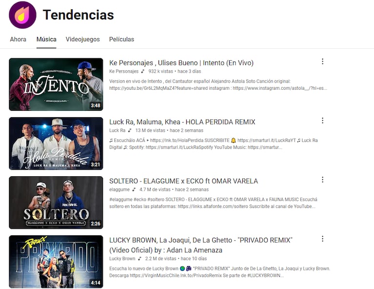 Ulises primero y Luck Ra escolta: los cuartetos que no paran de sonar y lideran las tendencias de YouTube