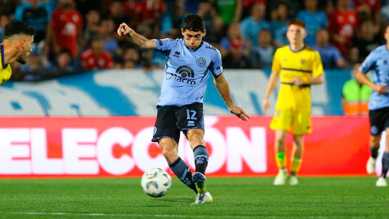 Ulises Sánchez fue la figura en la victoria sobre Boca. Foto: Prensa Belgrano.