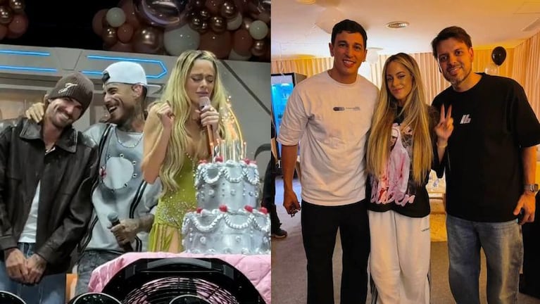 Ulises y Q´ Lokura en el cumple de Tini.
