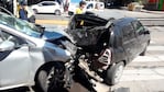 Un 208 embistió de atrás a un Clio. Foto enviada a El Doce y Vos. 