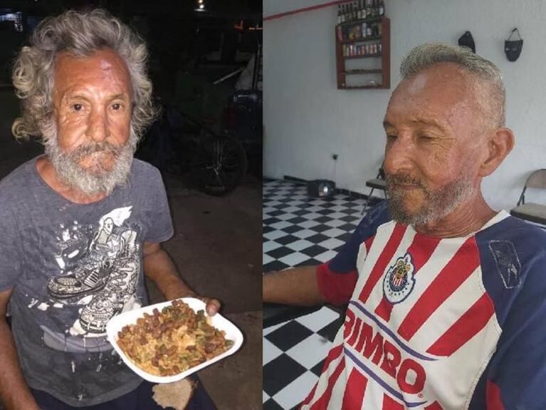 Un abuelo sin casa pidió comida y le dieron alimento para perros