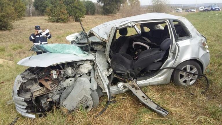 Un accidente grave, en medio de los incendios