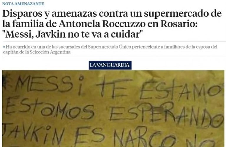 Un ataque que recorre el mundo: así impactó la amenaza a Messi y Antonela