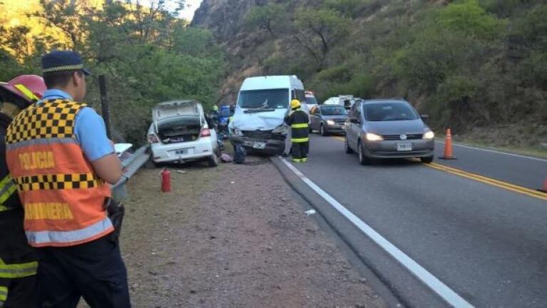 Un choque en la Ruta E 55 dejó dos heridos