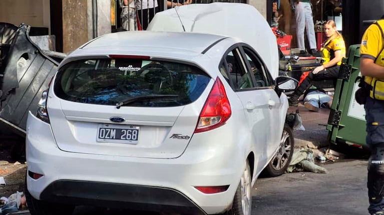 Un choque sacudió al centro de Córdoba en la tarde del lunes.