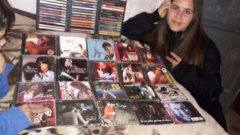 Un coleccionista con más de dos mil discos de cuarteto