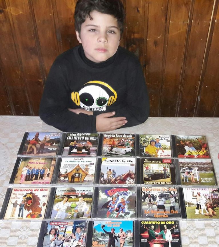 Un coleccionista con más de dos mil discos de cuarteto