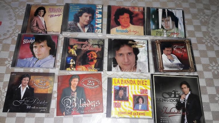 Un coleccionista con más de dos mil discos de cuarteto