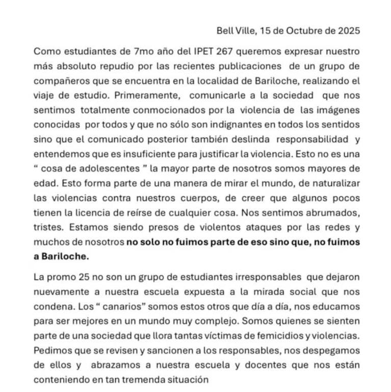 Un cordobés se disfrazó de mujer abusada en el viaje de egresados en Bariloche y generó un repudio total