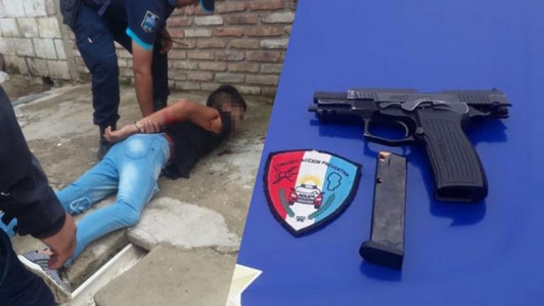 Un delincuente recibió tres balazos tras robarle el arma a un policía en barrio Villa Urquiza