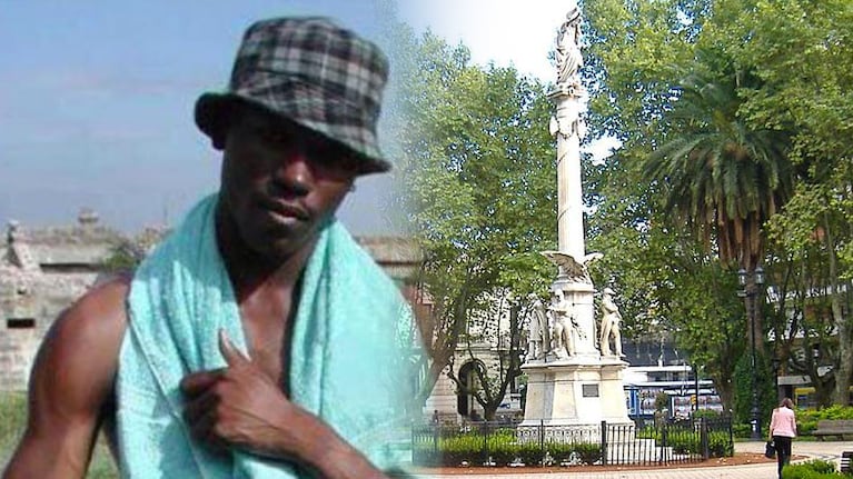 Un escultor anónimo de Rosario rindió homenaje al famoso "Negro de WhatsApp".