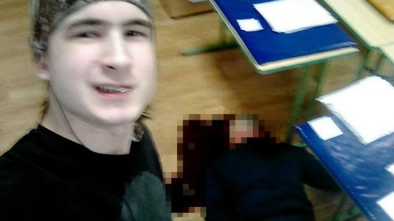 Un estudiante degolló a su profesor, subió las fotos en las redes y se suicidó