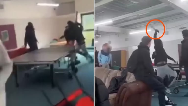 Un estudiante ingresó con un machete al aula.