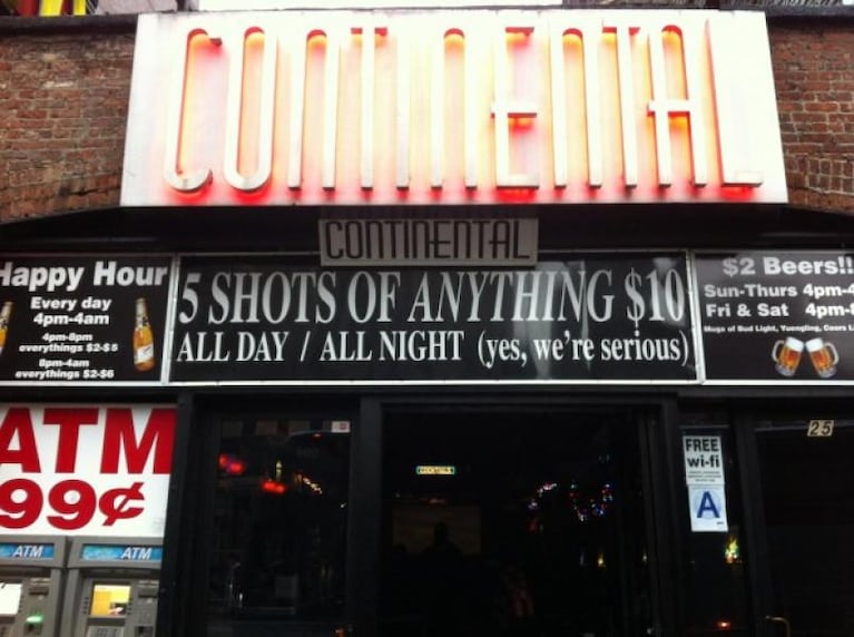 Un famoso bar de Nueva York tiene una palabra prohibida