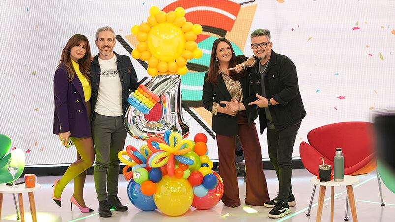 Un festejo a todo trapo en los cuatro años de Seguimos.