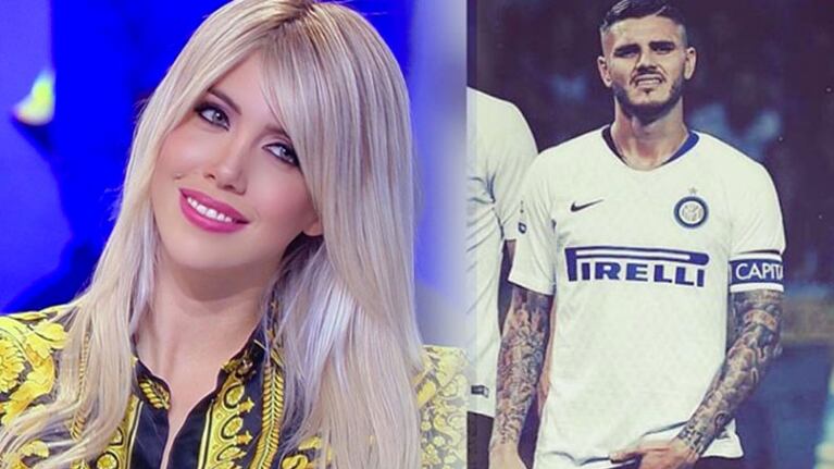 Un fotógrafo retrató a Icardi en pleno calentamiento y Wanda aprovechó. / Foto: Instagram