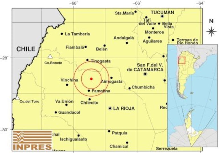 Fue de 5,9 de magnitud. Fuerte temblor en La Rioja se sintió también en Córdoba, sobre todo en edificios de altura