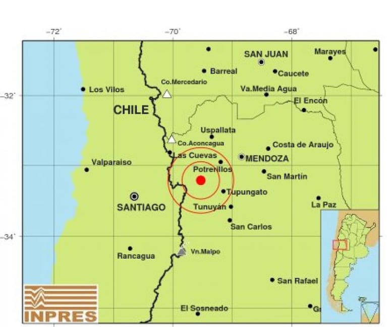 Un fuerte temblor en Mendoza se sintió en Córdoba