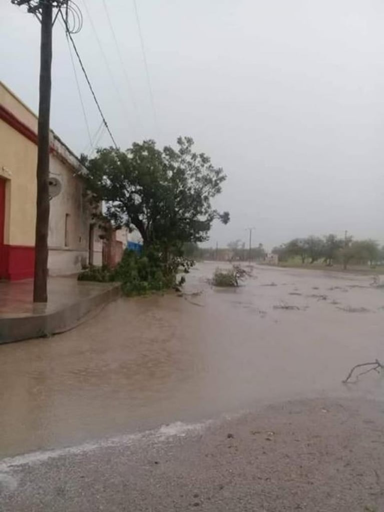 Un fuerte temporal provocó destrozos en Lucio V Mansilla