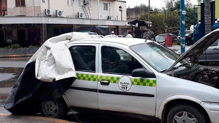 Un grupo de taxistas linchó al supuesto asesino de un compañero